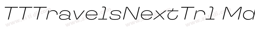 TTTravelsNextTrl Md字体转换